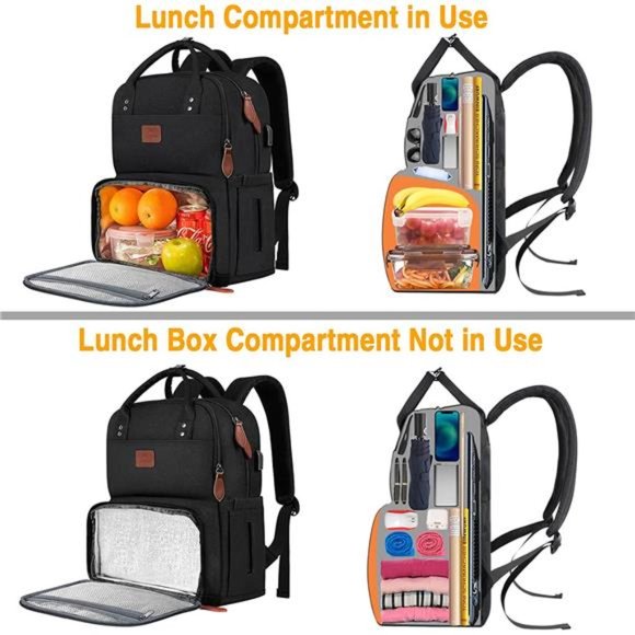 Lunch Backpack for Women, Insulated Cooler Backpacks, 15.6 inch  Water Resistant
